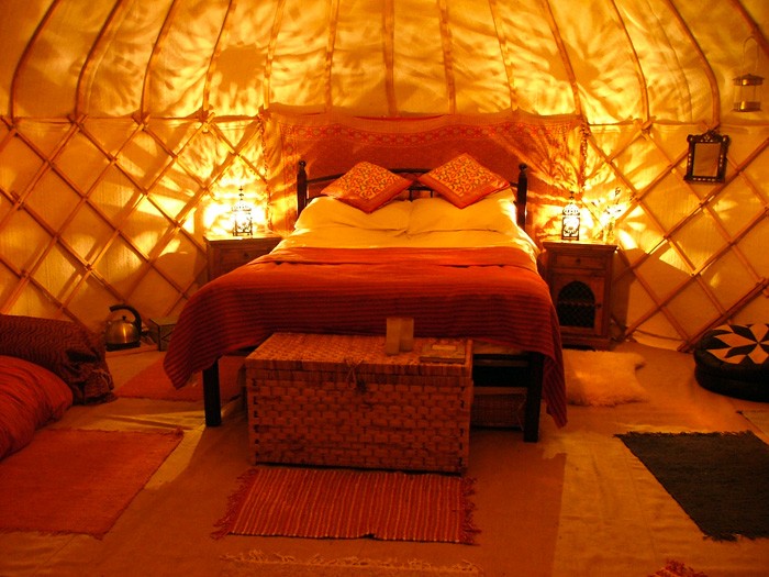 3. yurt by the stream - cosy nights in